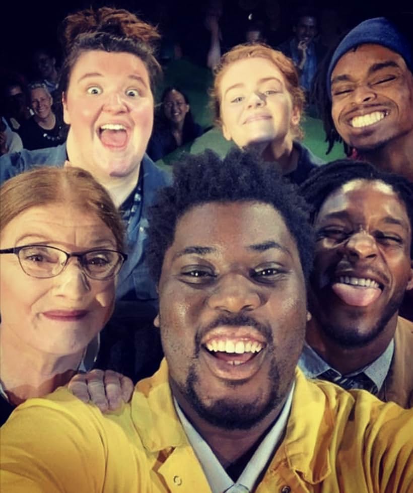 Felicity Montagu, Francis Lovehall, Jermaine Freeman, Ami Metcalf, Hammed Animashaun, and Jamie-Rose Monk in A Midsummer Night's Dream (2019)