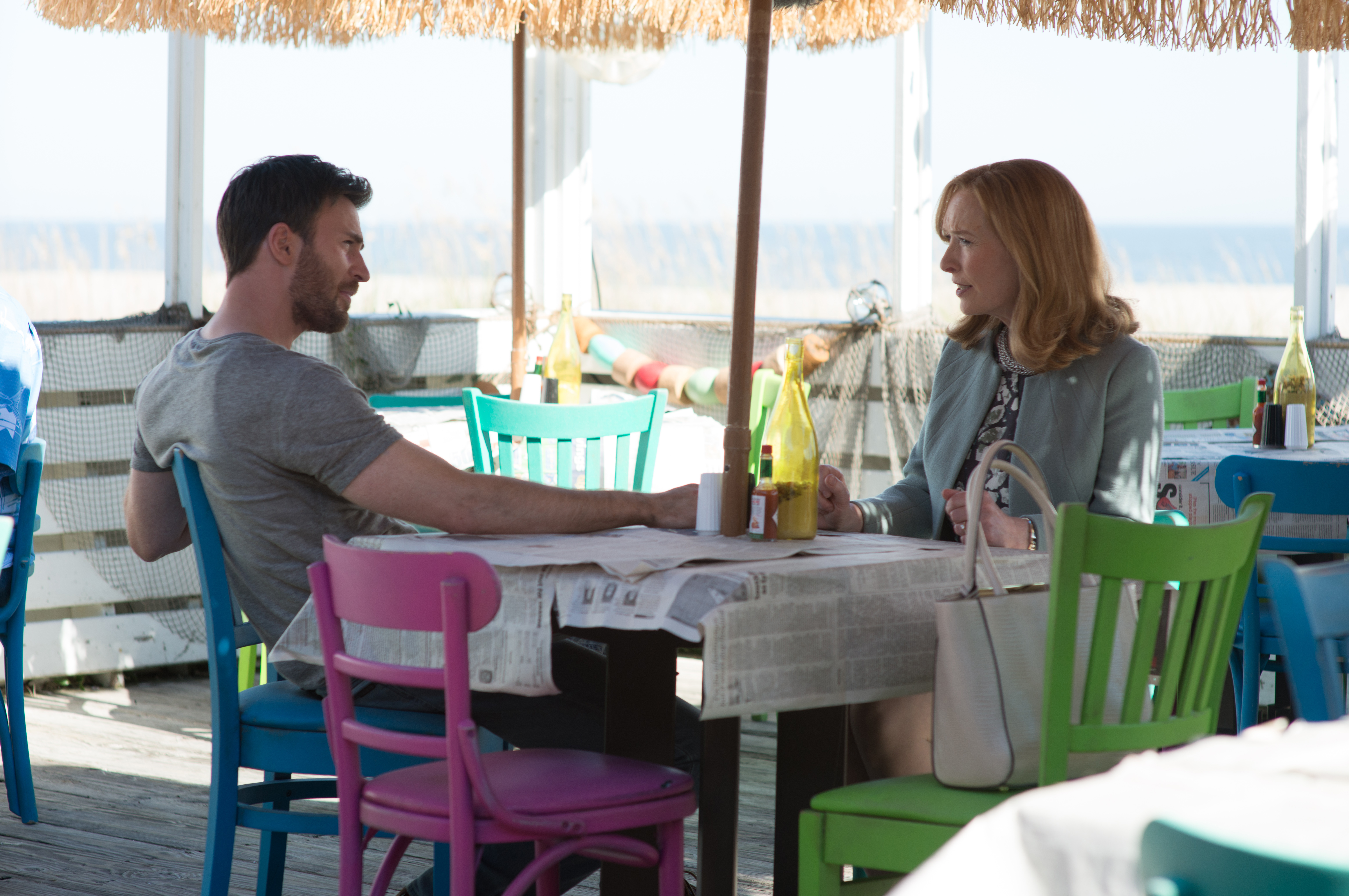Lindsay Duncan and Chris Evans in Gifted (2017)