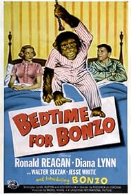 Ronald Reagan, Diana Lynn, and Bonzo in Bedtime for Bonzo (1951)