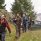 Matias Varela, Clemens Schick, Edgar Ramírez, and Luke Bracey in Point Break (2015)