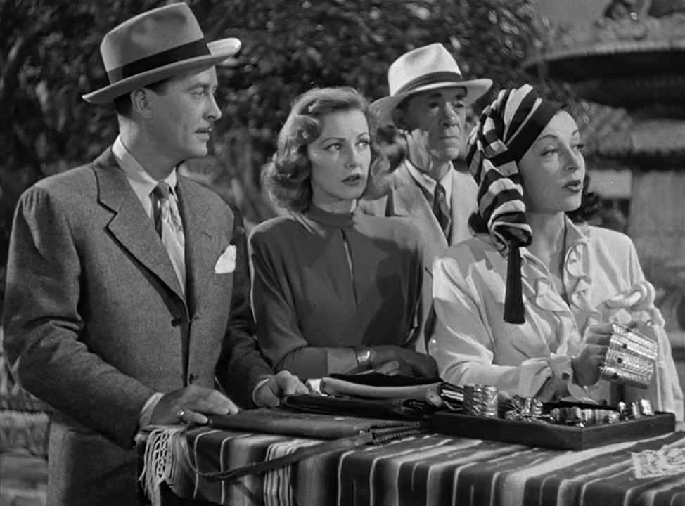 Pedro de Cordoba, Virginia Grey, John Hubbard, and Luba Malina in Mexican Hayride (1948)