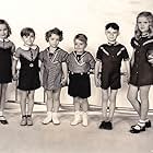 Scotty Beckett, Jean Darling, Marianne Edwards, Darla Hood, George 'Spanky' McFarland, and Carl 'Alfalfa' Switzer in The Little Rascals (1955)