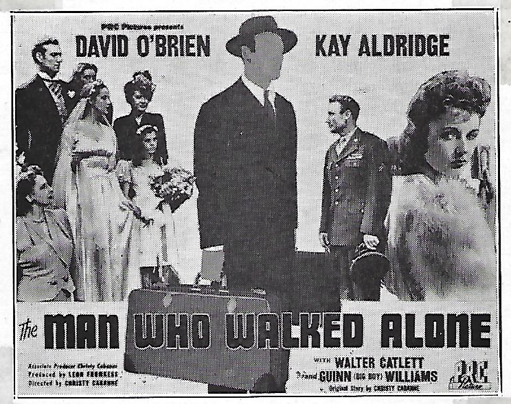 Kay Aldridge, Smith Ballew, Ruth Lee, Dave O'Brien, Isabel Randolph, and Nancy June Robinson in The Man Who Walked Alone (1945)
