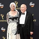 Julian Fellowes and Emma Joy at an event for The 68th Primetime Emmy Awards (2016)