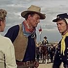 John Wayne, Tom Irish, and Geraldine Page in Hondo (1953)