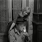 Eddie Constantine and Christa Lang in Alphaville (1965)