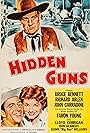 Angie Dickinson, Richard Arlen, and Faron Young in Hidden Guns (1956)