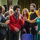 Ana Gasteyer, Daniel Stewart Sherman, Brian Huskey, Wyatt Cenac, Tracee Chimo Pallero, Alice Wetterlund, Luka Jones, and Da'Vine Joy Randolph in People of Earth (2016)