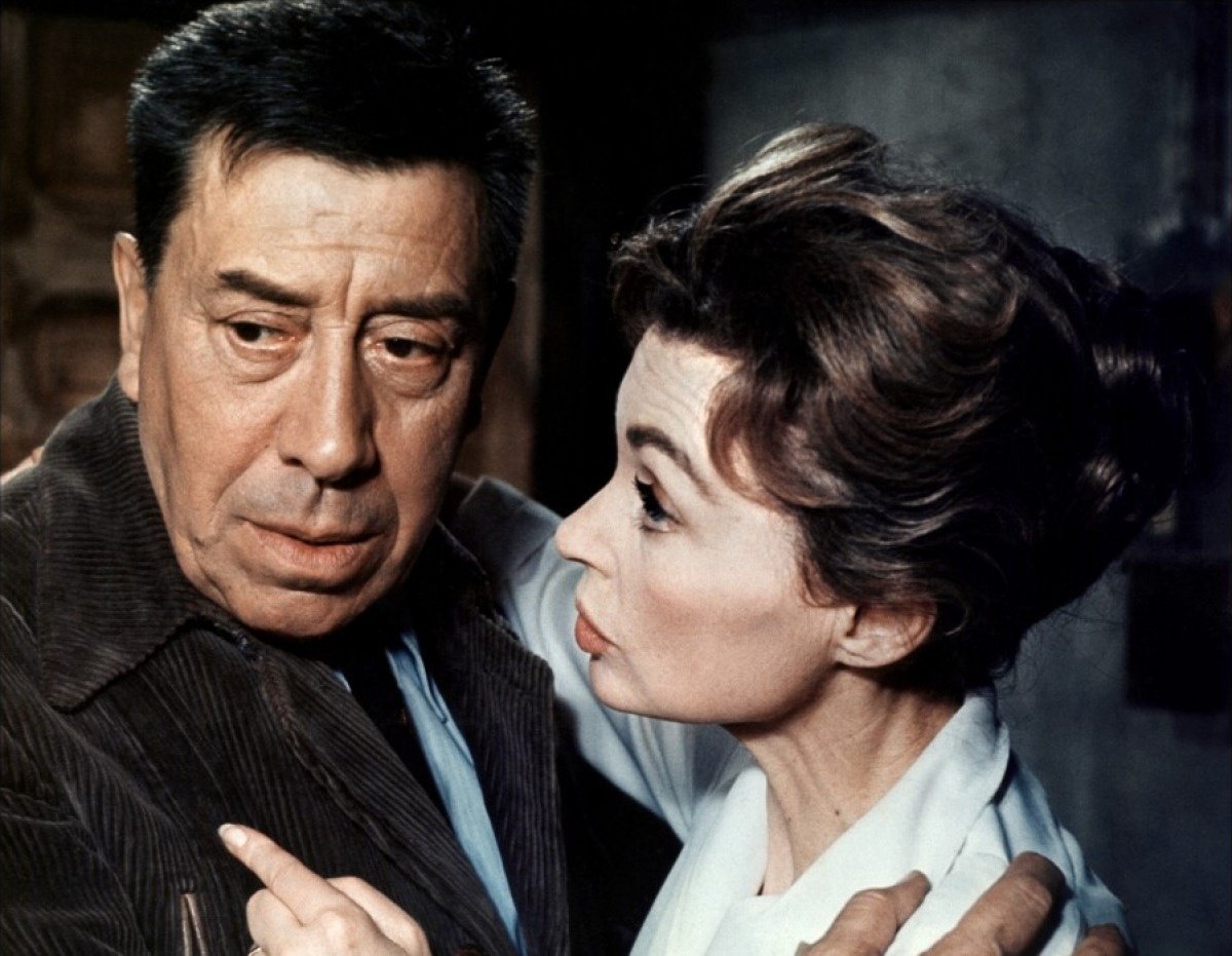 Fernandel and Lilli Palmer in Le voyage du père (1966)