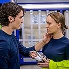 Lily-Rose Depp and Fionn Whitehead in Voyagers (2021)