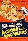 William Bendix, Dennis O'Keefe, and Helen Walker in Abroad with Two Yanks (1944)