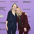 Elisabeth Moss and Josephine Decker at an event for Shirley (2020)