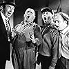 Moe Howard, Larry Fine, Ted Healy, and Curly Howard in Dancing Lady (1933)