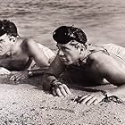 Dana Andrews and Jeffrey Hunter in The Frogmen (1951)