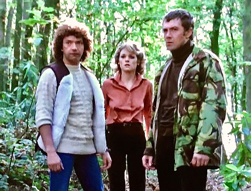 Lewis Collins, Jacqueline Reddin, and Martin Shaw in The Professionals (1977)