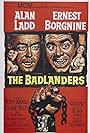 Alan Ladd, Ernest Borgnine, Katy Jurado, and Claire Kelly in The Badlanders (1958)