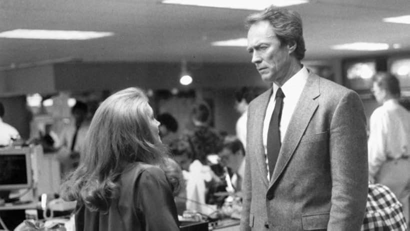 Clint Eastwood and Patricia Clarkson in The Dead Pool (1988)