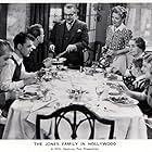 Spring Byington, June Carlson, George Ernest, Kenneth Howell, Billy Mahan, Jed Prouty, and Florence Roberts in The Jones Family in Hollywood (1939)