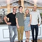 Liev Schreiber, Chloë Grace Moretz, J Blakeson, and Nick Robinson at an event for The 5th Wave (2016)