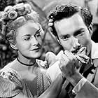 Paulette Goddard and Hurd Hatfield in The Diary of a Chambermaid (1946)