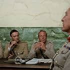 Bryan Brown, Vincent Ball, Jack Thompson, and Edward Woodward in Breaker Morant (1980)