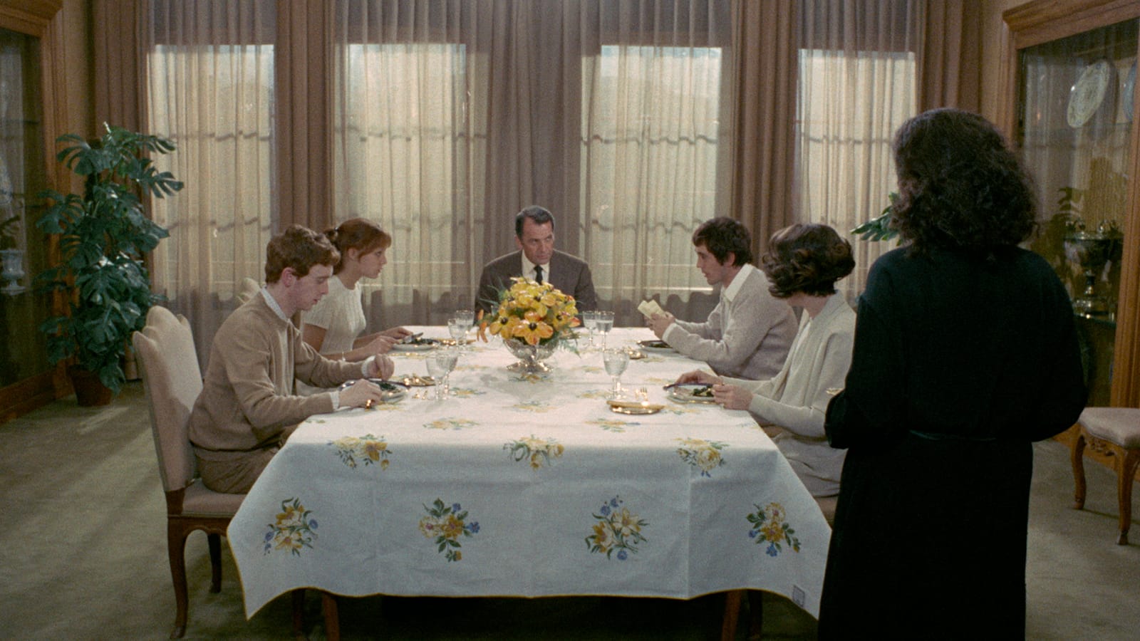 Terence Stamp, Laura Betti, Andrés José Cruz Soublette, Massimo Girotti, Silvana Mangano, and Anne Wiazemsky in Teorema (1968)