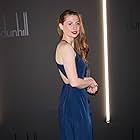 Ellie Heydon at Dunhill pre-BAFTA party