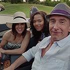 Neve Campbell, Steve Coogan, and Taylor Russell in Hot Air (2018)