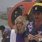 Tom Selleck, Larry Manetti, Roger E. Mosley, and Carlene Watkins in Magnum, P.I. (1980)