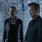 Aaron Paul and Evan Rachel Wood in Westworld (2016)