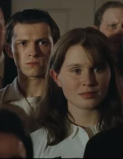 Tom Holland and Eliza Scanlen in The Devil All the Time (2020)