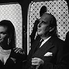 Roxanne Arlen, Robert Morley, and Alan Napier in The Loved One (1965)