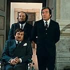 Marco Ferreri, Alberto Lionello, and Ugo Tognazzi in Pigsty (1969)