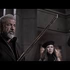 Mel Gibson and Selina Lo in Boss Level (2020)