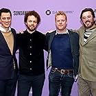 Anthony Rapp, Adam Ackland, Ben Pugh, and Rory Aitken at an event for The Courier (2020)