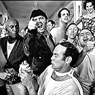 Jack Nicholson, Danny DeVito, Brad Dourif, Scatman Crothers, Vincent Schiavelli, Michael Berryman, William Duell, Ted Markland, Louisa Moritz, and Mews Small in One Flew Over the Cuckoo's Nest (1975)