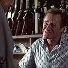 Arnold Schwarzenegger and Dick Miller in The Terminator (1984)