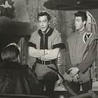 Richard Greene and Maurice Kaufmann in The Adventures of Robin Hood (1955)