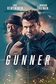 Morgan Freeman and Luke Hemsworth in Gunner (2024)