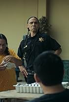 Zahn McClarnon, Paulina Alexis, Lane Factor, Funny Bone, and Lil Mike in Reservation Dogs (2021)