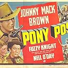 Iron Eyes Cody, Johnny Mack Brown, Fuzzy Knight, and Nell O'Day in Pony Post (1940)