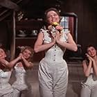 Betty Carr, Norma Doggett, Virginia Gibson, Nancy Kilgas, Ruta Lee, and Julie Newmar in Seven Brides for Seven Brothers (1954)