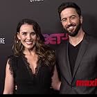 Robbie Cox joins his wife and actress Allyssa Brooke on the red carpet at the Bet+ Launch Party for her role as Kristi in BIGGER on Bet+