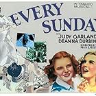 Judy Garland and Deanna Durbin in Every Sunday (1936)