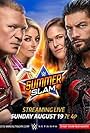 Brock Lesnar, Ronda Rousey, Joe Anoa'i, and Lexi Kaufman in WWE SummerSlam (2018)