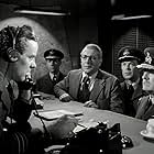 Ernest Clark, Derek Farr, Michael Redgrave, Harold Siddons, and Basil Sydney in The Dam Busters (1955)