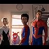 Nicolas Cage, John Mulaney, Jake Johnson, Hailee Steinfeld, Shameik Moore, and Kimiko Glenn in Spider-Man: Into the Spider-Verse (2018)