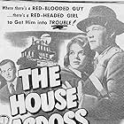 Alan Hale, Bruce Bennett, Wayne Morris, and Janis Paige in The House Across the Street (1949)