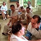 Jack Nicholson, Danny DeVito, Brad Dourif, Louise Fletcher, Josip Elic, Sydney Lassick, Ted Markland, William Redfield, Mimi Sarkisian, and Delos V. Smith Jr. in One Flew Over the Cuckoo's Nest (1975)