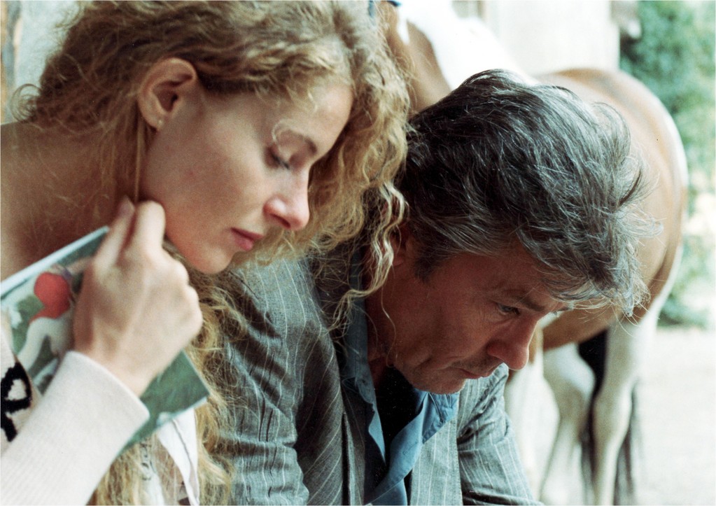 Alain Delon and Domiziana Giordano in New Wave (1990)